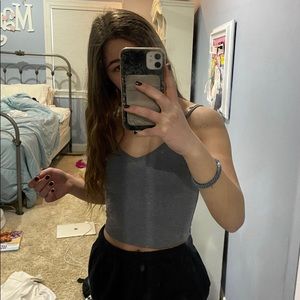 Gray tank top